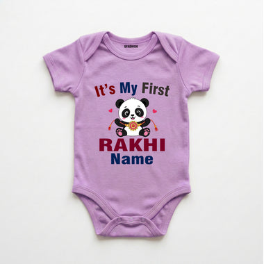 Personalized My First Rakhi Baby Romper | Cute Raksha Bandhan Outfit