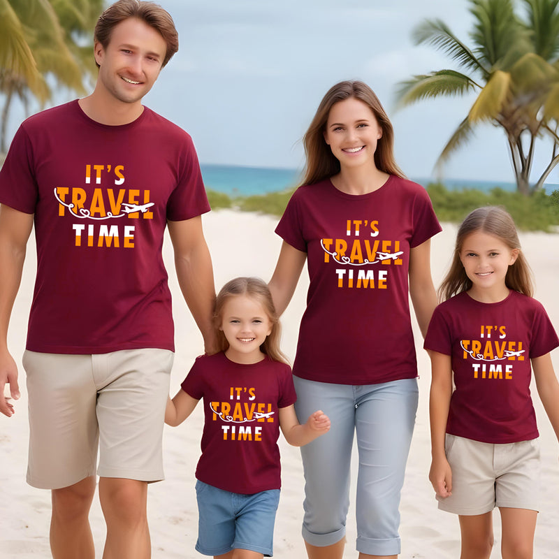 Its travel time t shirts for family-friends