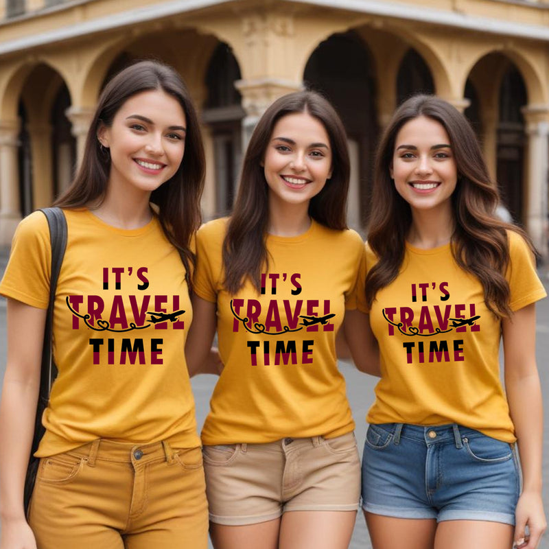 Its travel time t shirts for family-friends