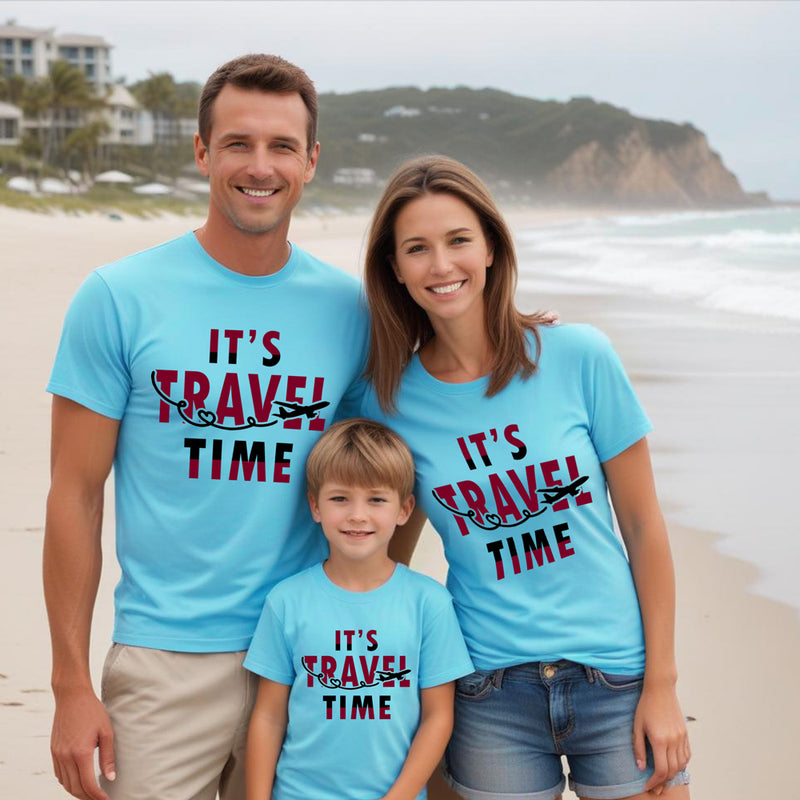 Its travel time t shirts for family-friends