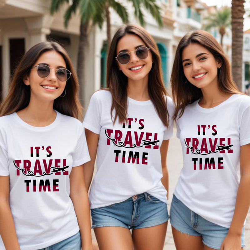 Its travel time t shirts for family-friends