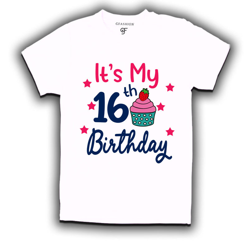 it's my 16th birthday tshirts for boy and girls