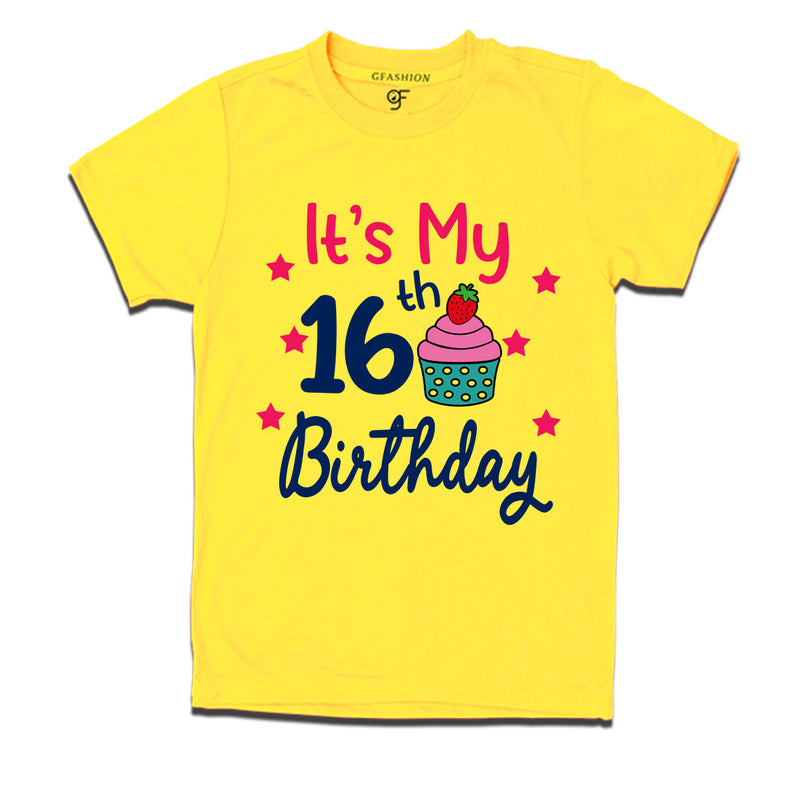 it's my 16th birthday tshirts for boy and girls