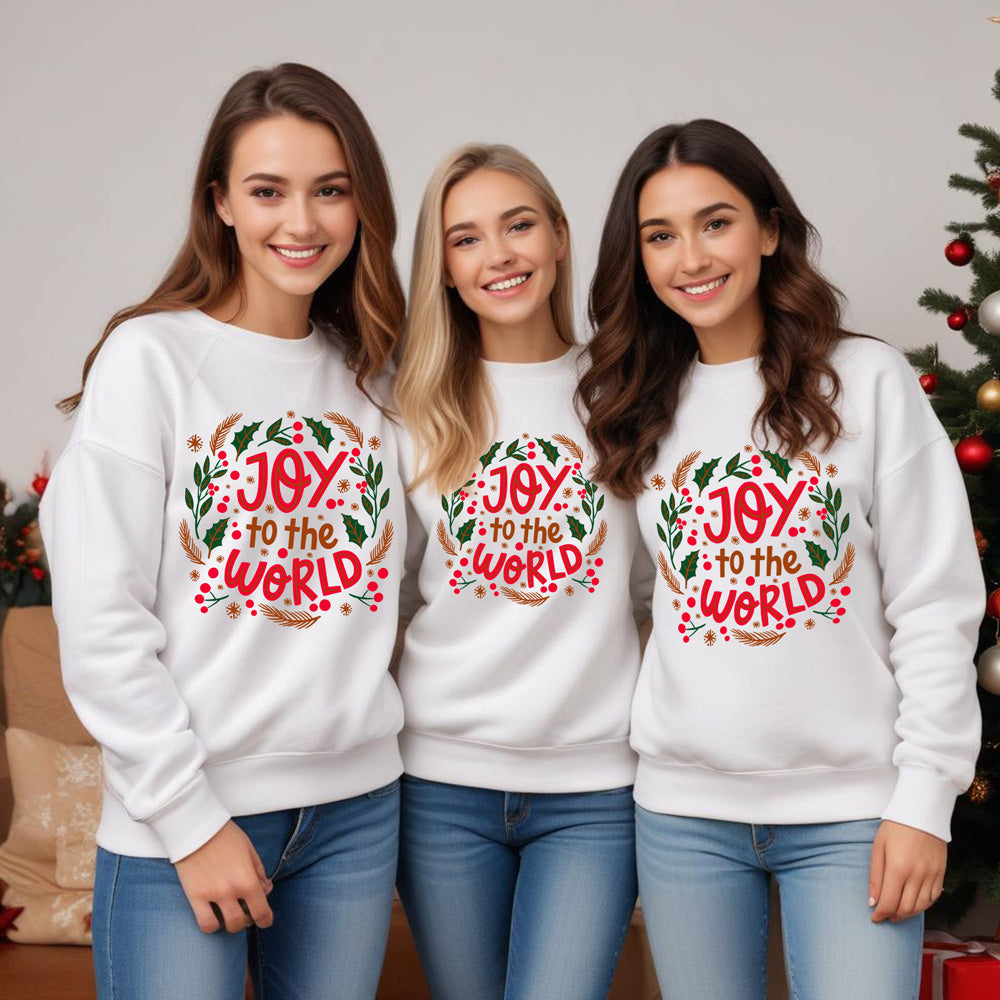 Joy to the world Christmas sweatshirts