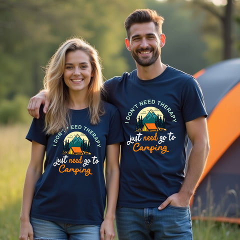i don't need therapy i just need camping t-shirts