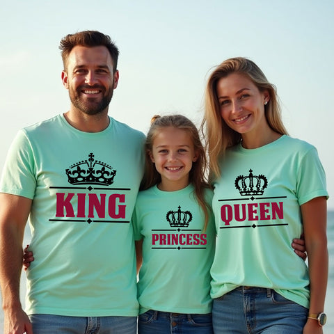 king queen prince princess t shirts