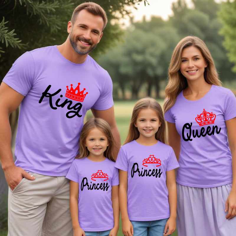 KING QUEEN PRINCE PRINCESS FAMILY T-SHIRTS