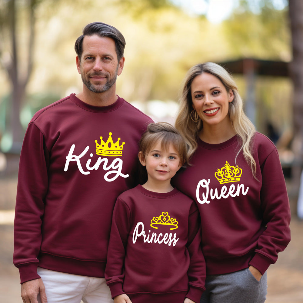 King Queen Prince and Princess Sweatshirt