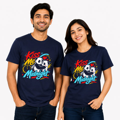 Kiss Me at Midnight Couple T-Shirts