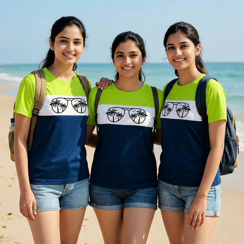 Color Block tshirts for womens