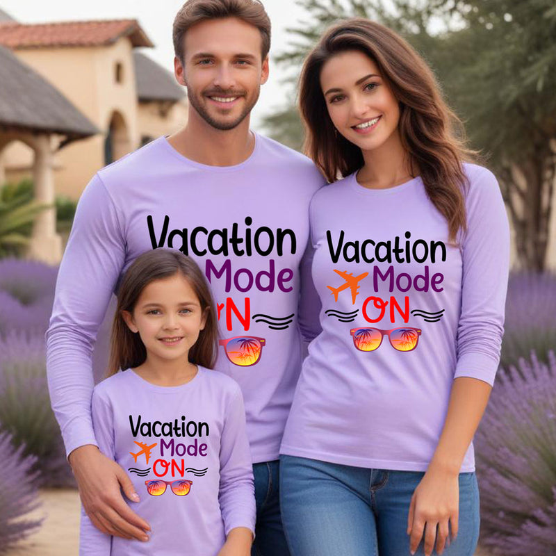 Vacation Mode on Full sleeve T shirts