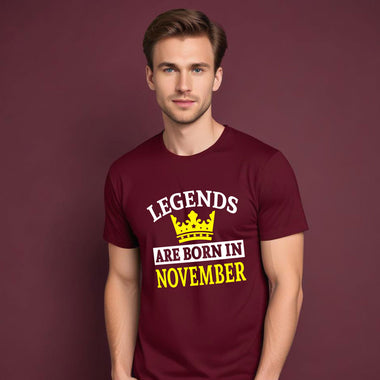 Legends Born in November -Birthday t-shirts