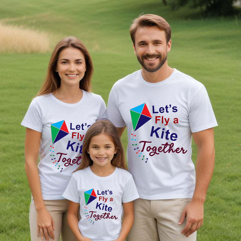 Let's fly a kite Together Sankranti T-shirts