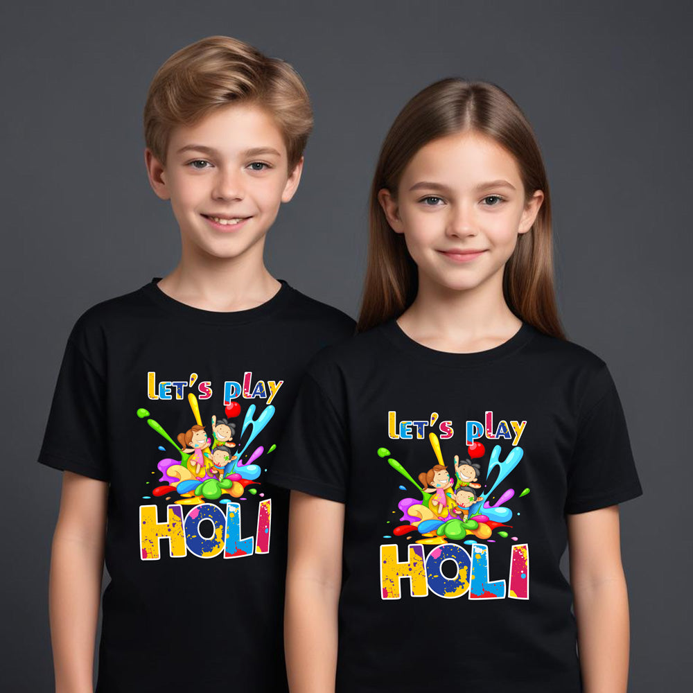 Let's Play Holi t-shirts
