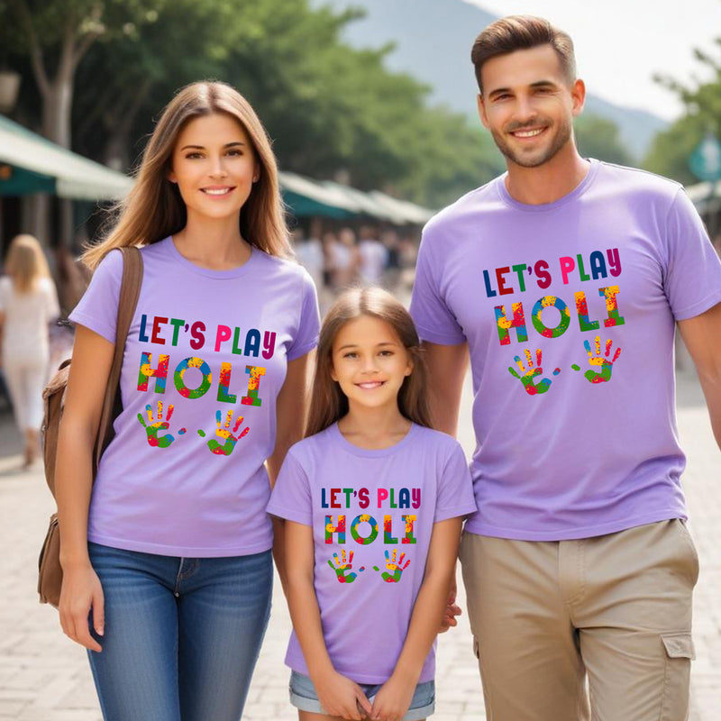 Holi T-shirts Lets Play Holi