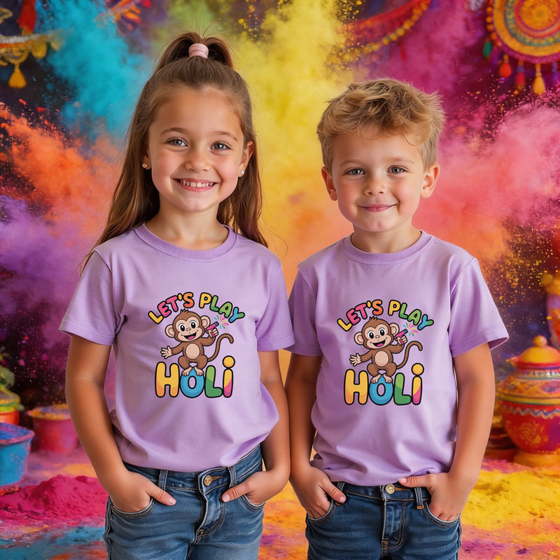 Let's Play Holi t-shirts