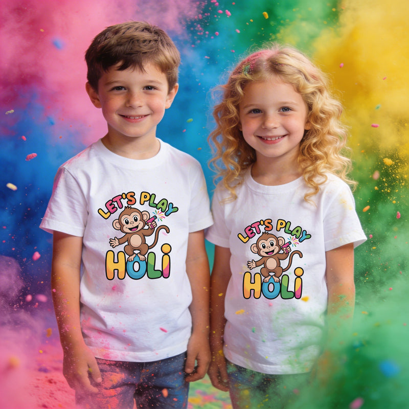 Let's Play Holi t-shirts