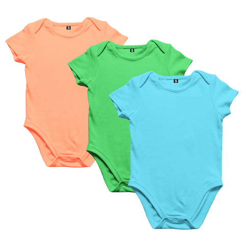 Baby Plain Onesie/Rompers/Bodysuit for boys/girls combo pack