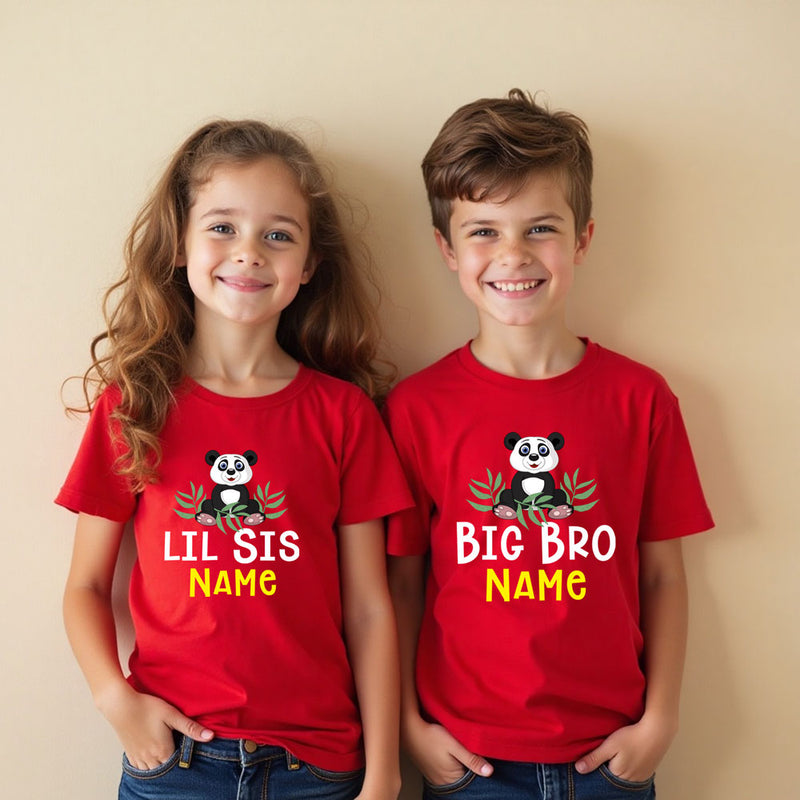 t shirts for siblings cute bear with name customize