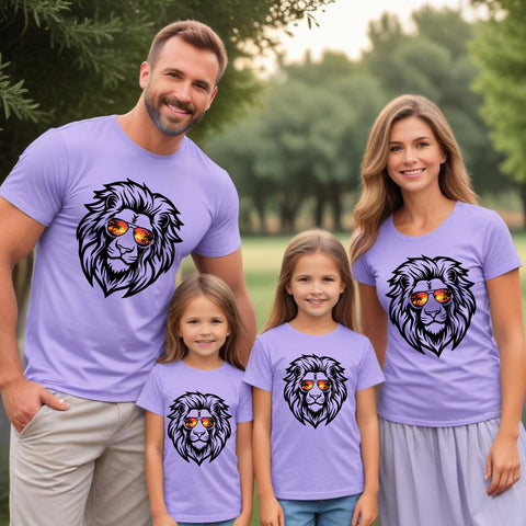 Safari vacation tshirts lion print