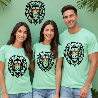 Safari vacation tshirts lion print