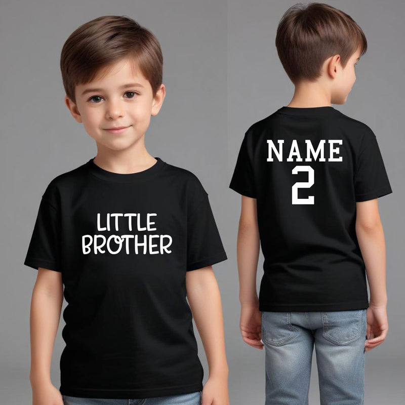 Little Brother t shirt name and number personalized