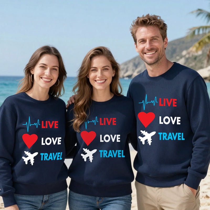 Live Love Travel Sweatshirts