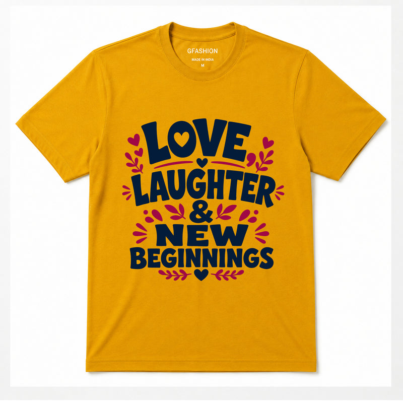 New Year and New Beginnings T-shirts for Family-Friends-Group