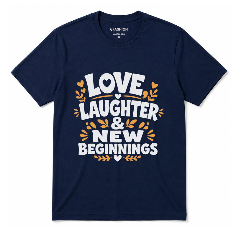 New Year and New Beginnings T-shirts for Family-Friends-Group