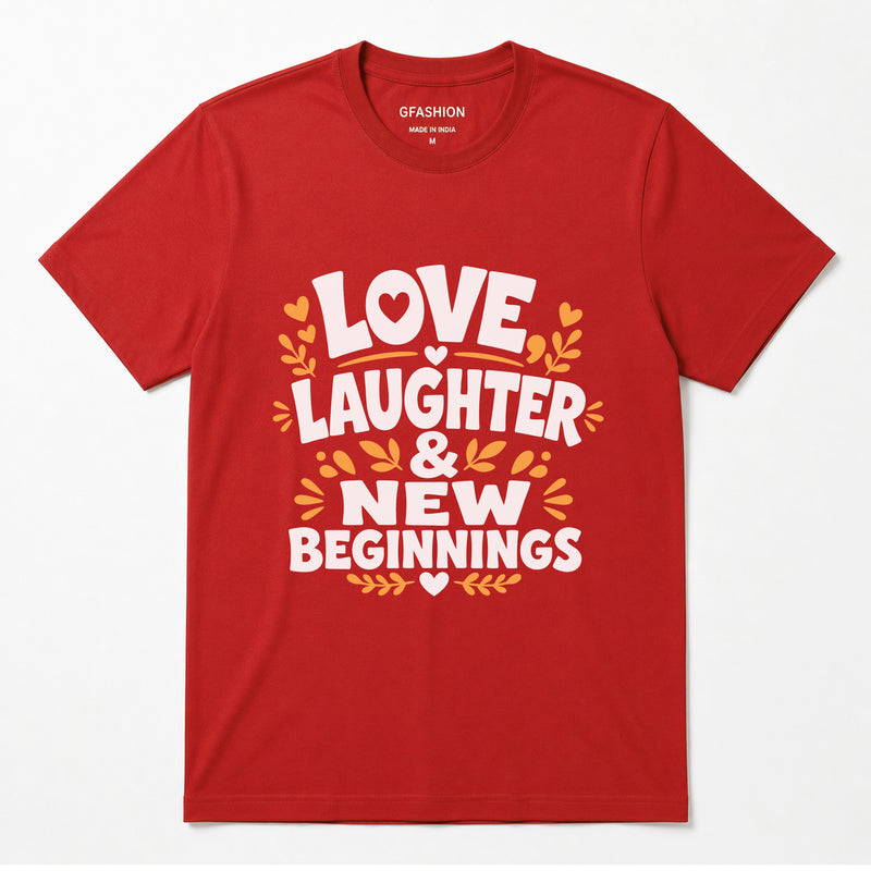 New Year and New Beginnings T-shirts for Family-Friends-Group