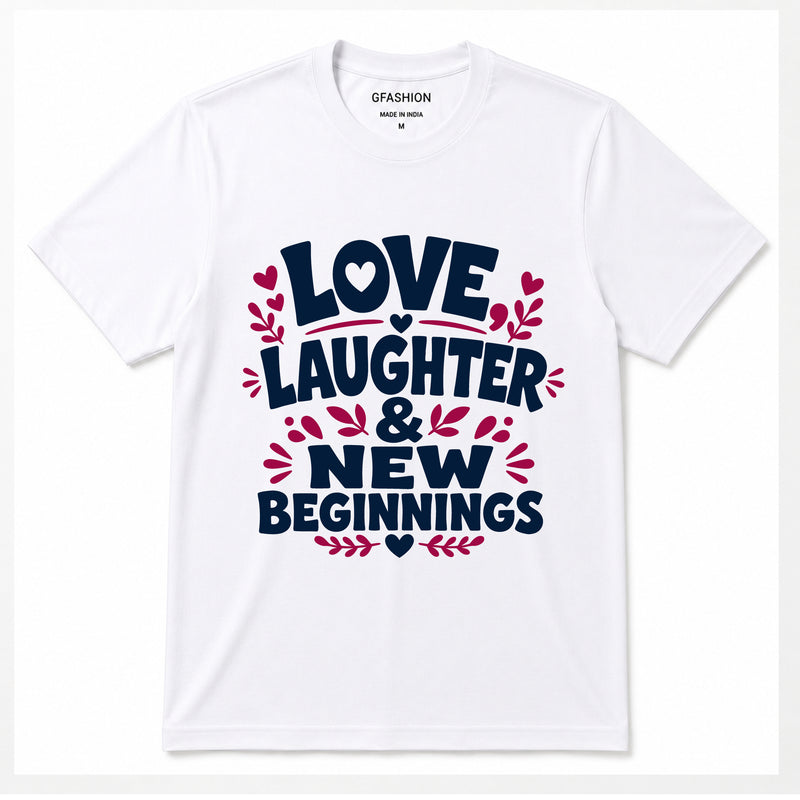 New Year and New Beginnings T-shirts for Family-Friends-Group