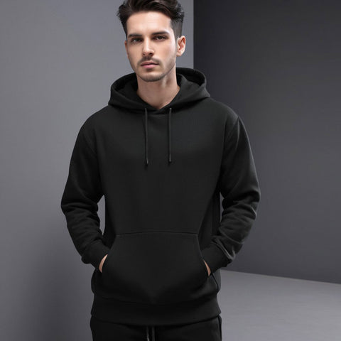 Men's Black hoodie sweatshirts