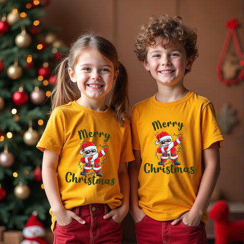 Dabbing Santa Christmas t Shirts for Family & Friends