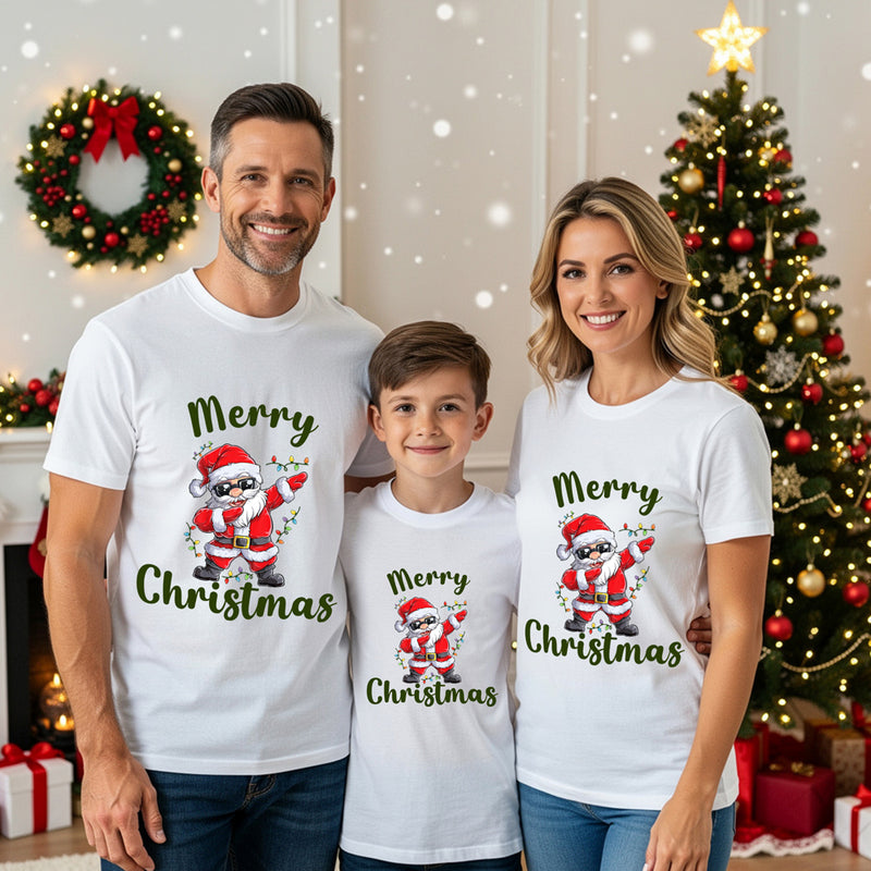 Dabbing Santa Christmas t Shirts for Family & Friends