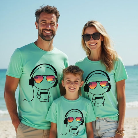 Mint Green Cool Family Tees