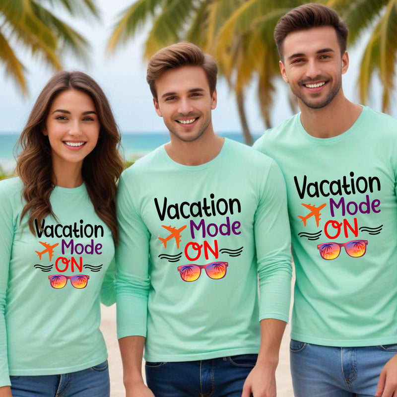 Vacation Mode on Full sleeve T shirts