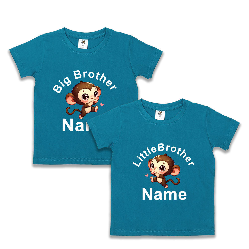 sibling tshirts with name for big brother-little brother