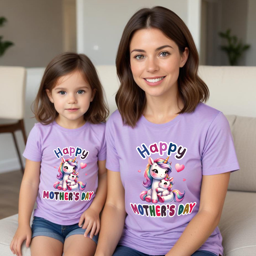 Happy Mother's Day-Mom and Daughter T-shirts