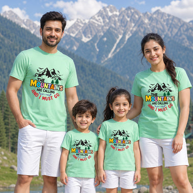 The Mountains are Calling I Must Go T-shirts for Group