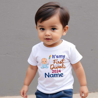 First Diwali Name customized rompers/bodysuit/onesie