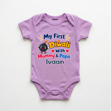 First Diwali Name customized rompers/bodysuit/onesie