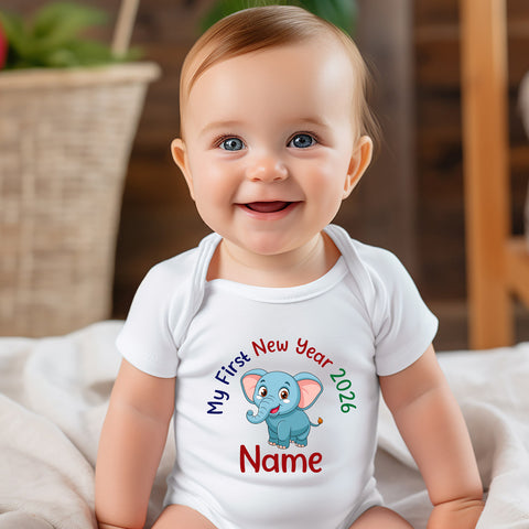 First New Year 2026 Name customized Rompers/Bodysuit/onesie