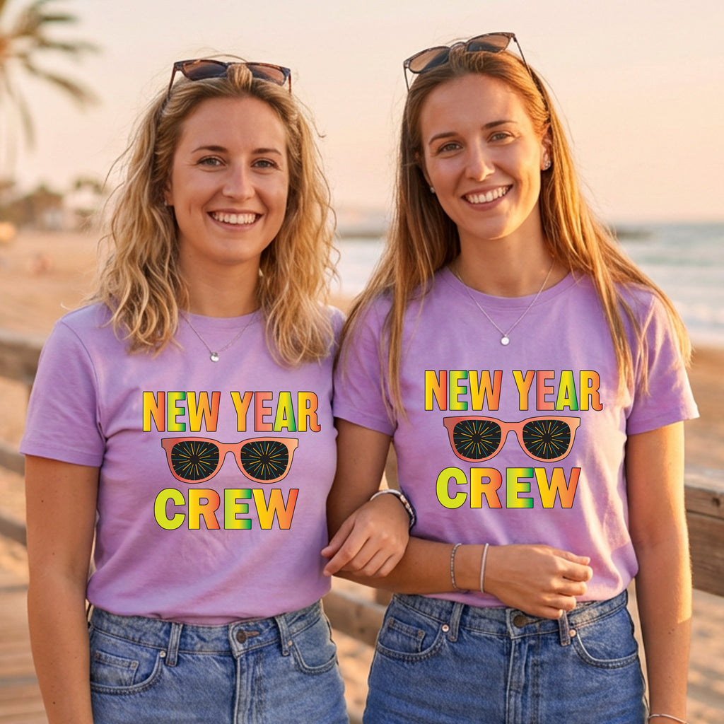 New Year Crew Matching T-Shirts for Women