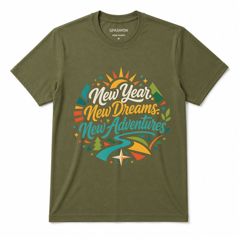 New Year New Dreams New Adventures T-Shirt