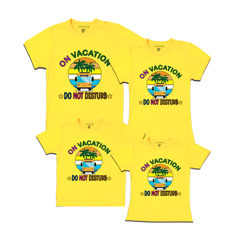On Vacation Family  Do Not Disturb T-shirts for group