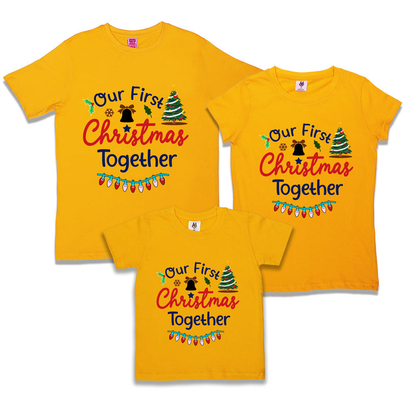 our first Christmas together t-shirts