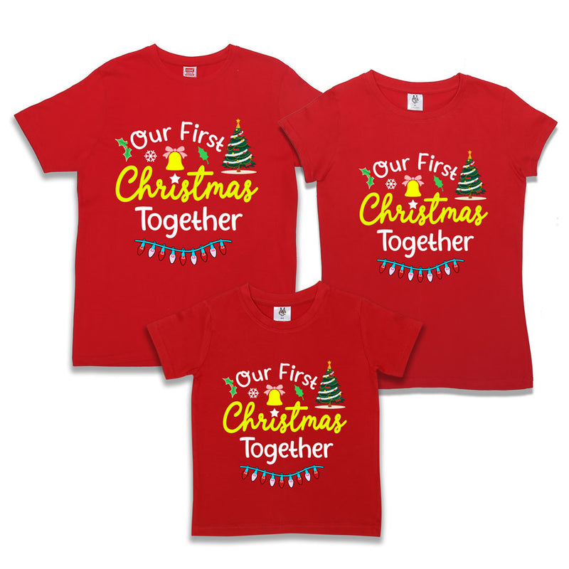 our first Christmas together t-shirts