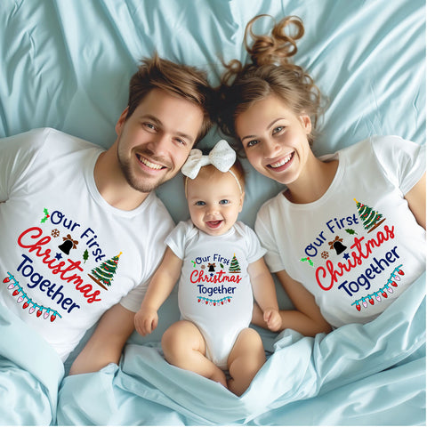 our first Christmas together t-shirts