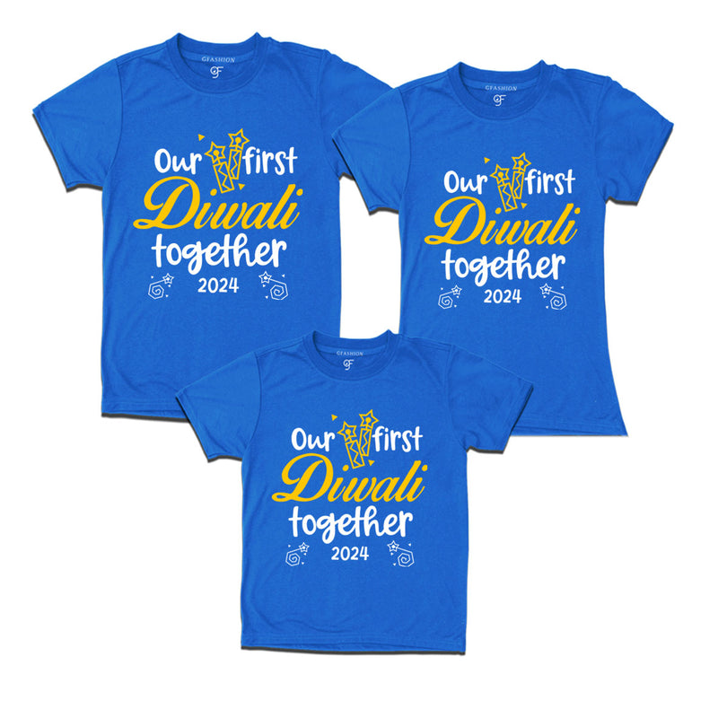 our first Diwali together family t shirts