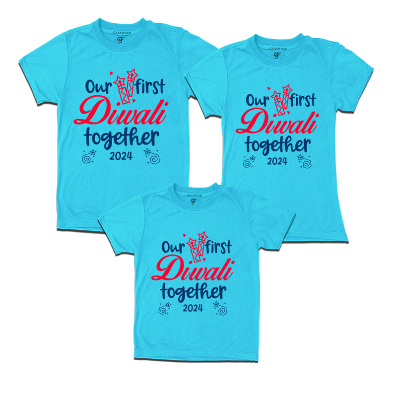 our first Diwali together family t shirts